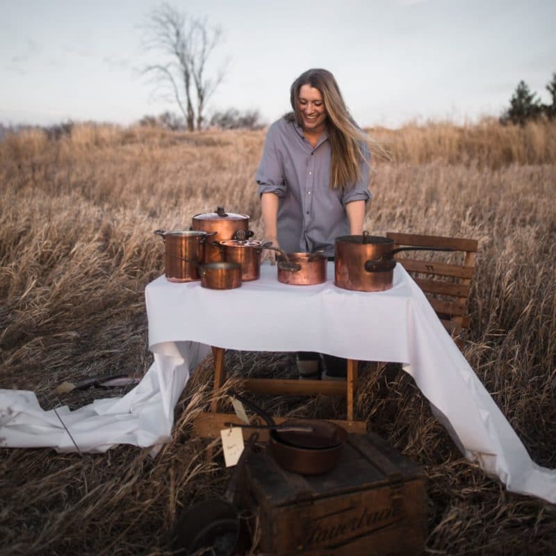 COpper Cookware Outdoors