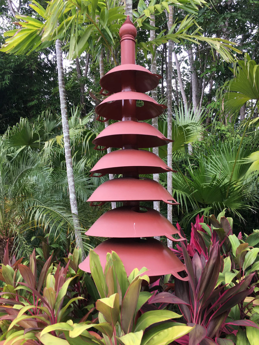 A wok sculpture at Wok Pagoda.