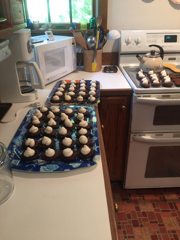 Whoopie pie chocolate sandwiches